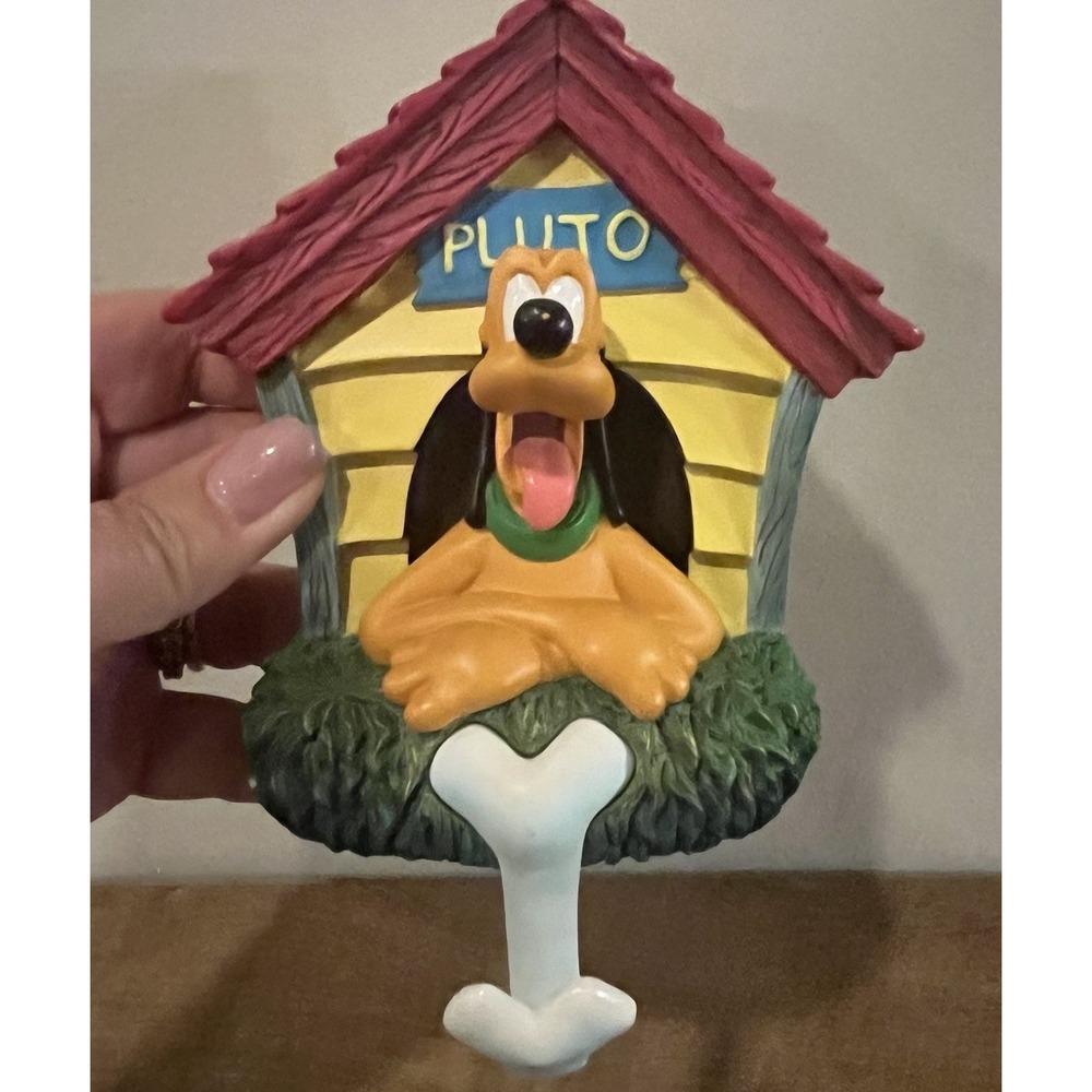 VTG Disney Tails Pluto Pet Leash Hook Dog Leash Holder Wall Decor 2000s Rare